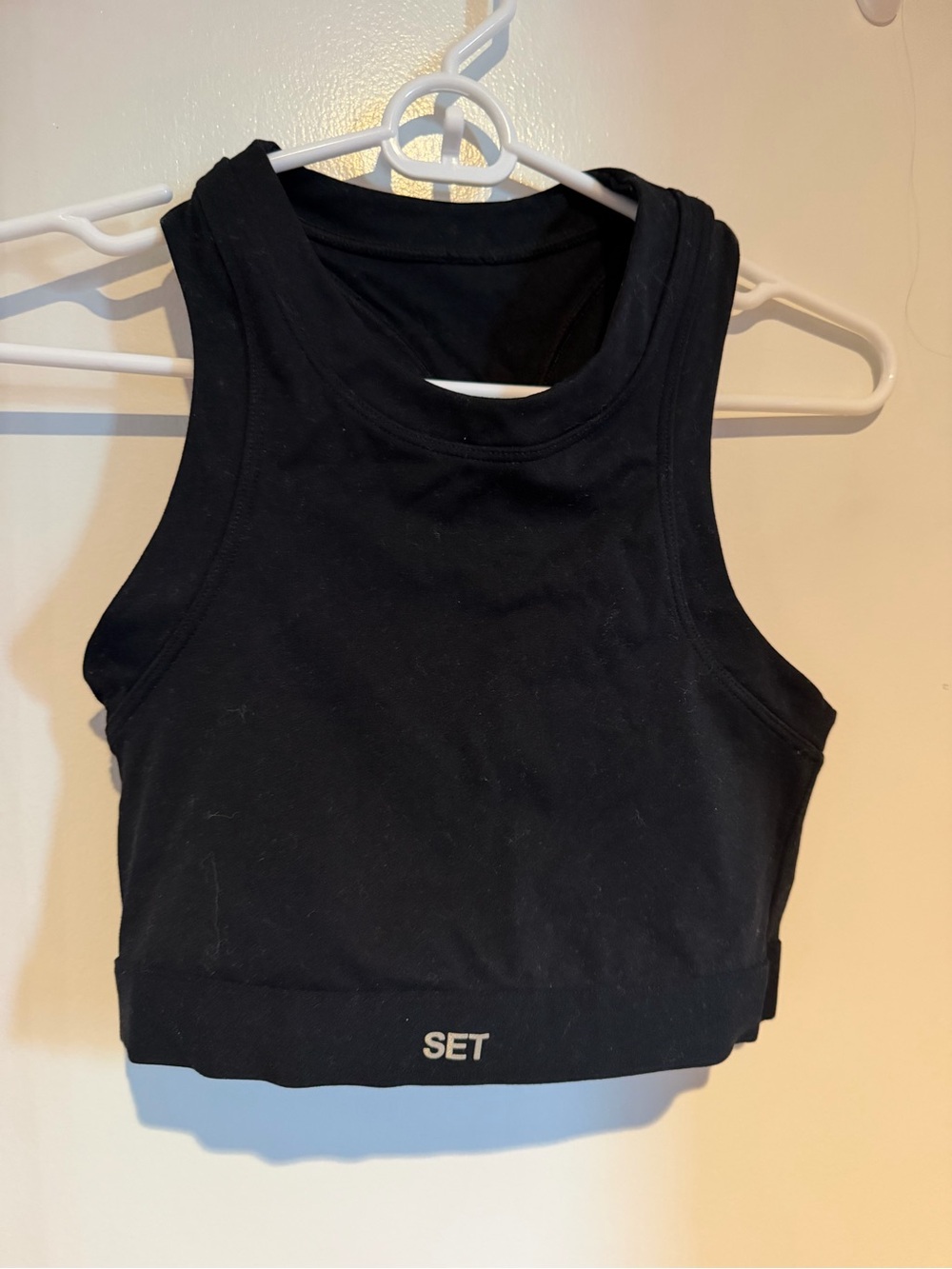 Set Active Black Bra Top